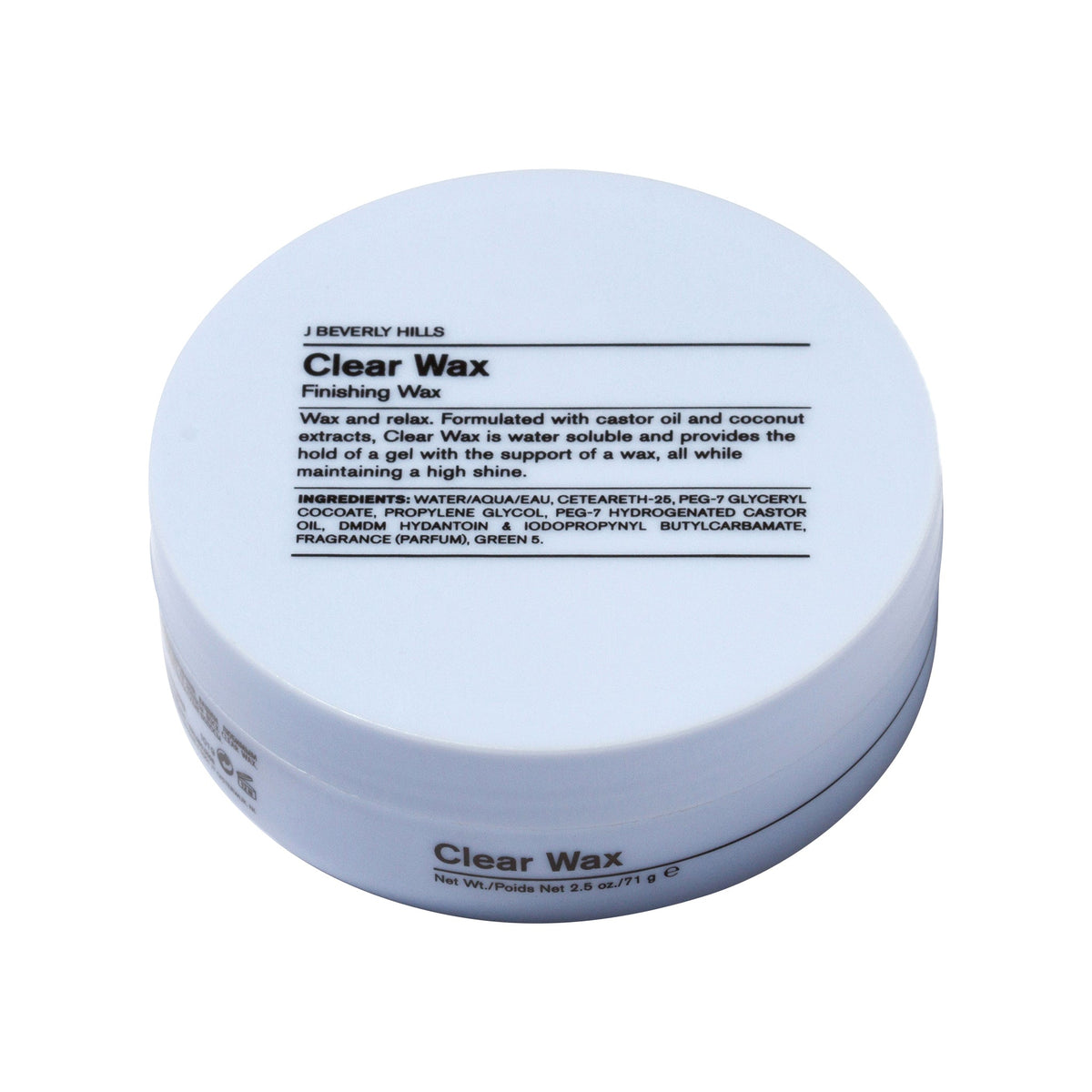 J Beverly Hills Clear Wax Finishing Wax 2.5oz