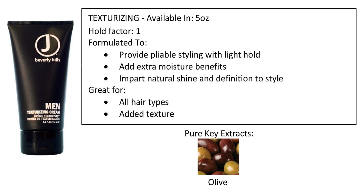J Beverly Hills Men's Texturizing Cream oz